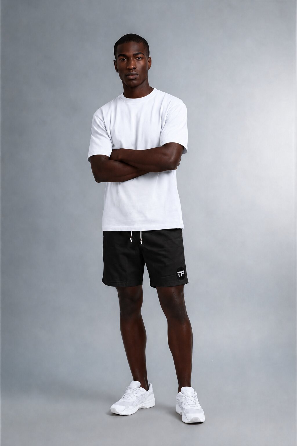 Men's Linen Blend Shorts with Elastic Waist Drawstring
