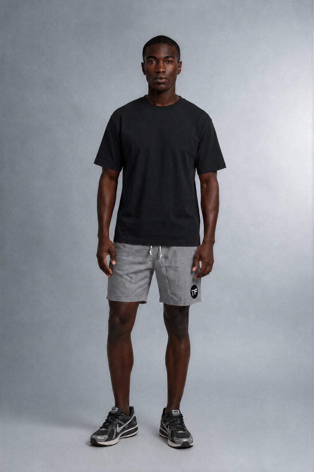Men's Linen Blend Shorts with Elastic Waist Drawstring
