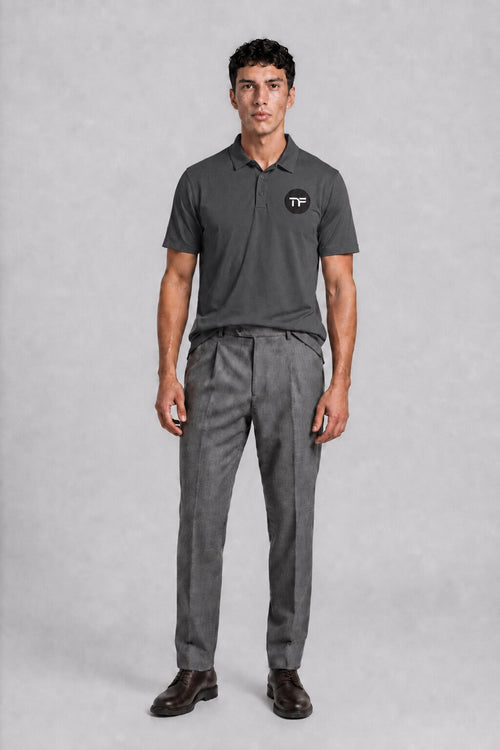 Men's 3-Button Short Sleeve Polo Shirt — Moisture-Wicking Tactical Performance Polo