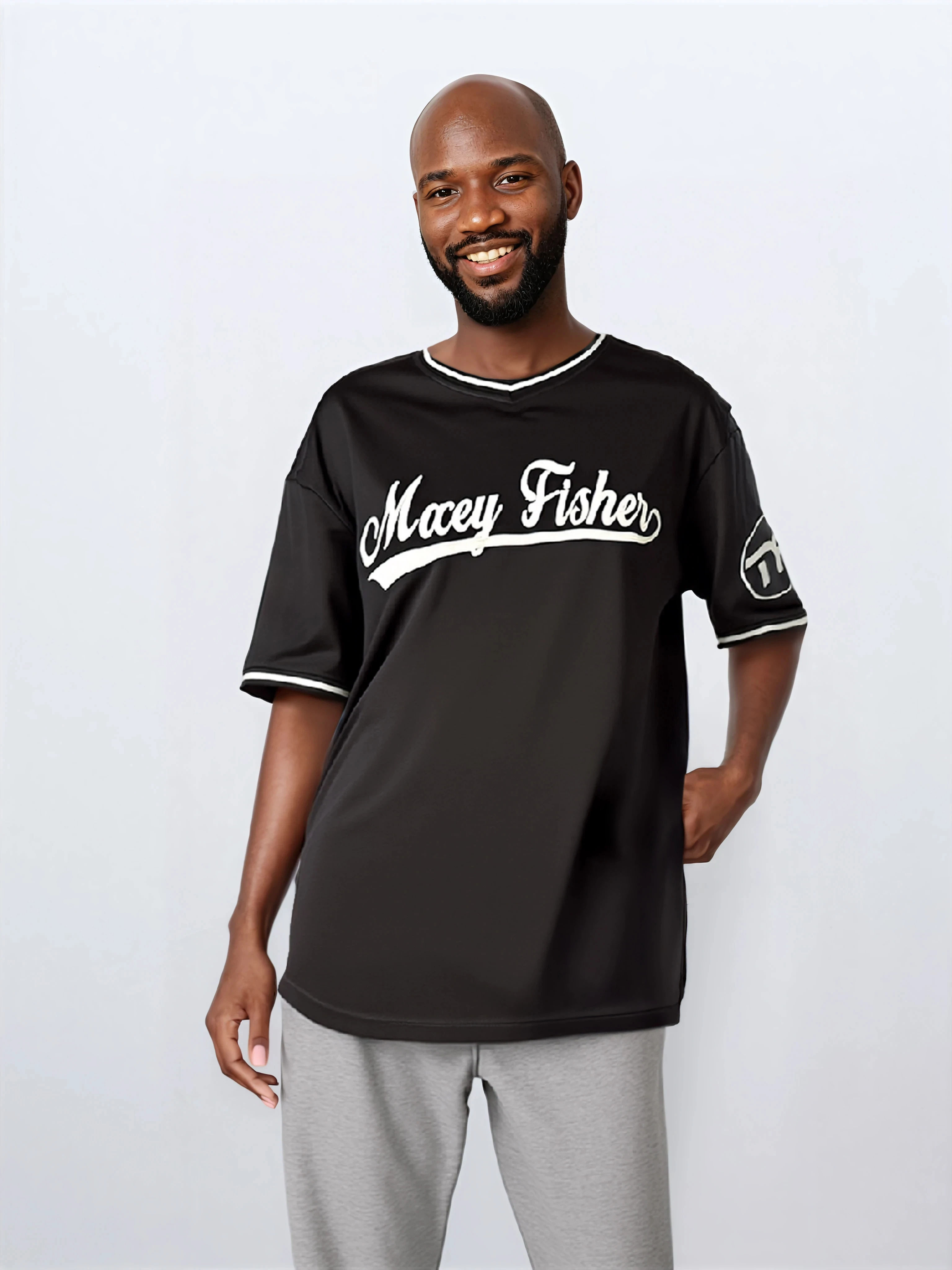 Maxey Fisher Custom Baseball Jersey (V-Neck)