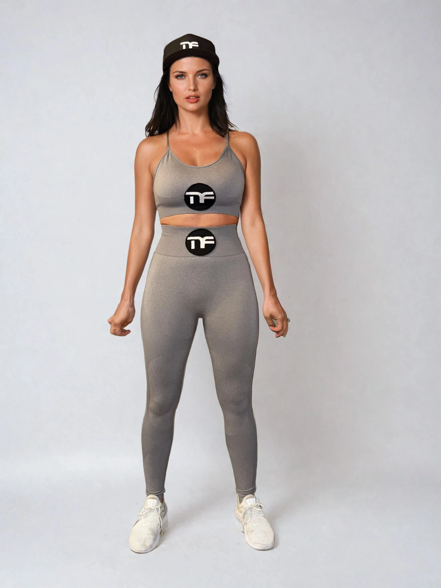 Two - Piece MF Athletic Cross-Strap Sports Bra & Leggings Set