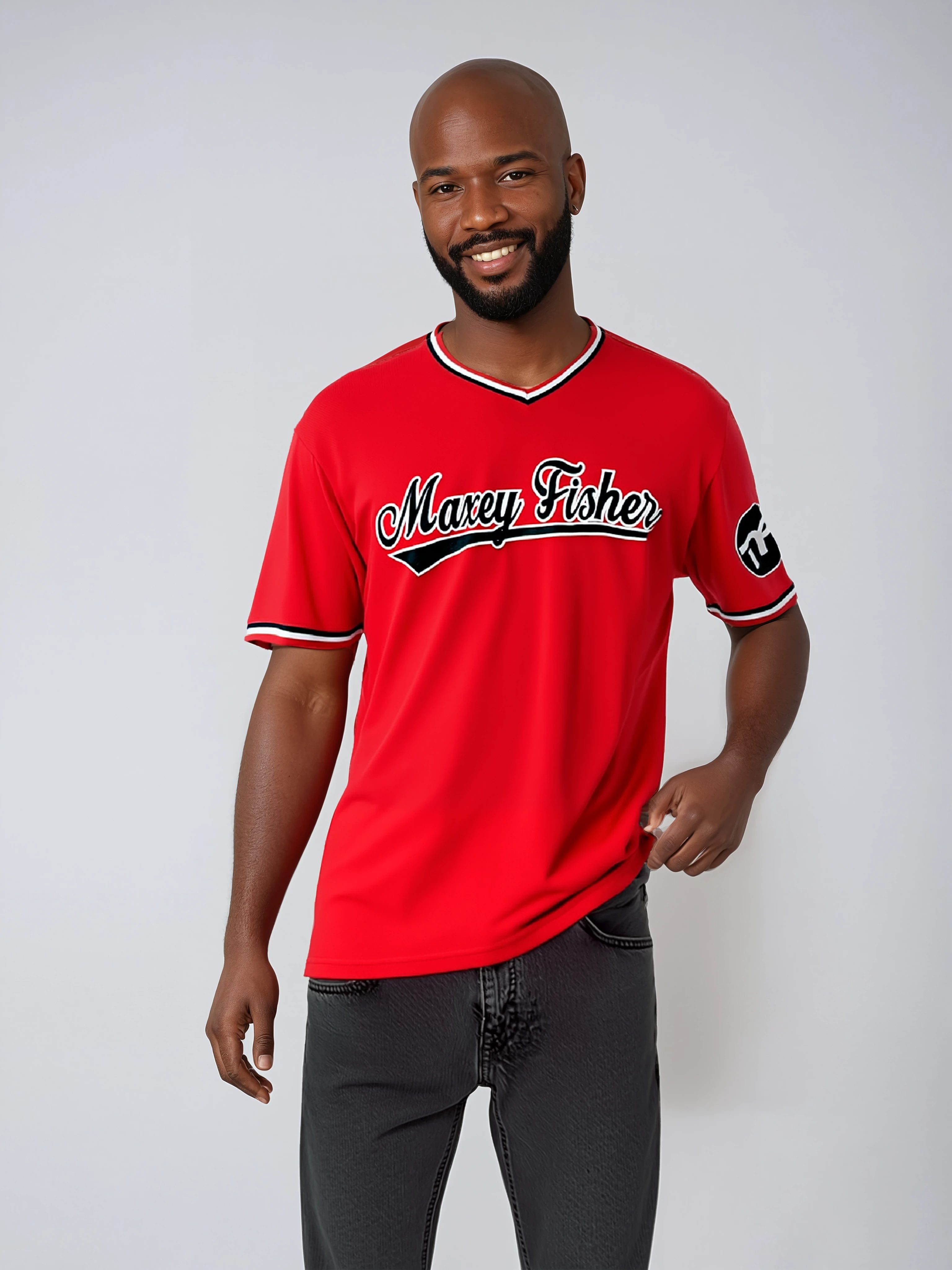 Maxey Fisher Custom Baseball Jersey (V-Neck)