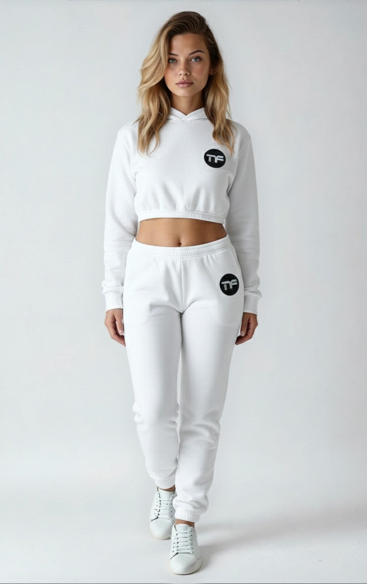 Women’s Hoodie 2 Piece Crop Jogger Sets